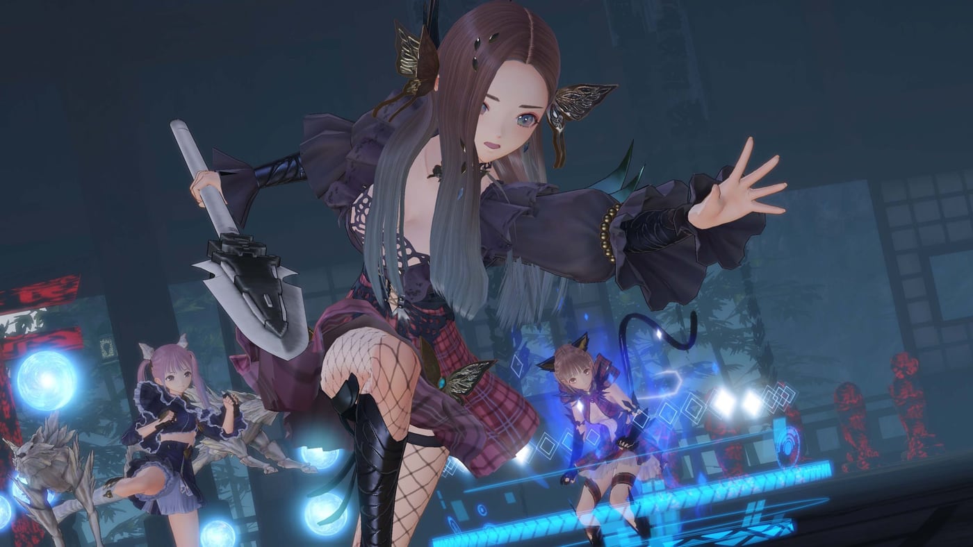 BLUE REFLECTION SUN battle scene